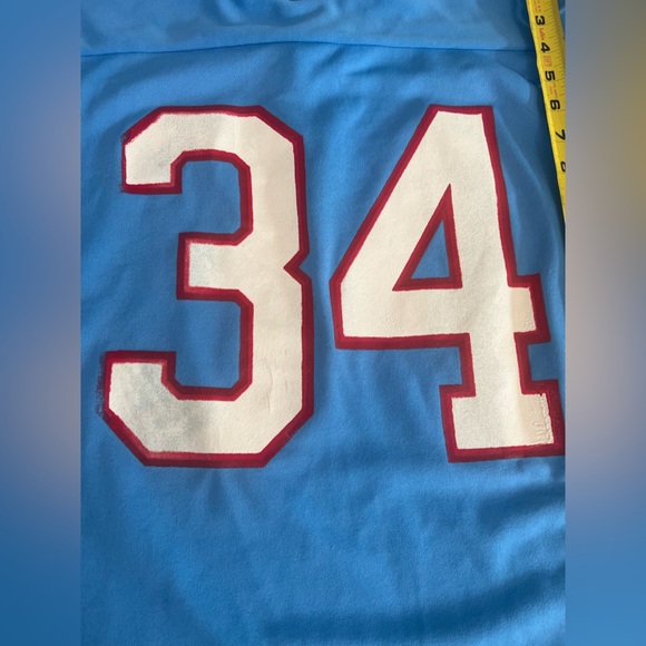 Vintage Houston Oilers Earl Campbell #34 Jersey Mens Size 34-36 Rawlings - Picture 4 of 9